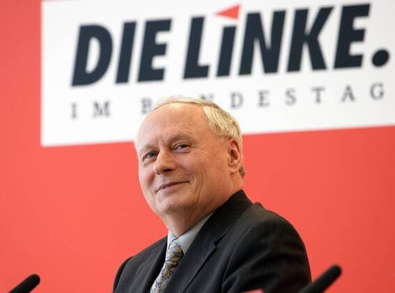 Oskar LAFONTAINE , Die Linke.PDS Fraktionsvorsitzender , Chairman of the Parliamentary Group of the Left Party (Die Linke.PDS) . Berlin , 27.02.2007 , , Berlin Deutschland Copyright: xLiesaxJohannssenx