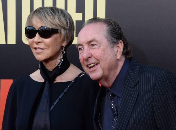 Actor Eric Idle (R) and his wifeTania Kosevich attend the premiere of the motion picture comedy Snatched at the Regency Village Theatre in the Westwood section of Los Angeles on May 10, 2017. Storyline: When her boyfriend dumps her before their exotic vacation, a young woman persuades her ultra-cautious mother to travel with her to paradise, with unexpected results.  LAP2017051061 JIMxRUYMEN
