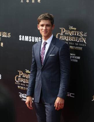 (170511) -- SHANGHAI, May 11, 2017 -- Actor Brenton Thwaites attends the global premiere of Hollywood film Pirates of the Caribbean: Dead Men Tell No Tales , in Shanghai, China, May 11, 2017. ) (wyl) CHINA-SHANGHAI-PREMIERE-PIRATES OF THE CARIBBEAN (CN) DingxTing 