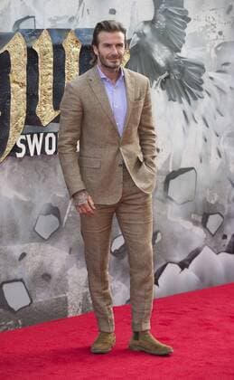 European premiere of King Arthur: Legend of the Sword London, UK. David Beckham at the European premiere of King Arthur: Legend of the Sword at Cineworld Empire on May 10, 2017 in London, United Kingdom. LMK386-J285-110517 