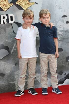 European premiere of King Arthur: Legend of the Sword London, UK. Oliver and Zac Barker at King Arthur: Legend of the Sword - European film premiere at the Cineworld Empire, Leicester Square, London on May 10th 2017. LMK73-J287-110517 