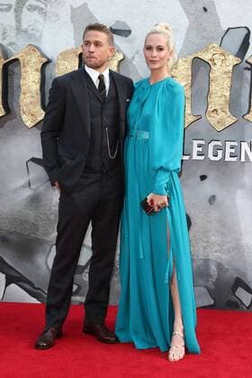 European premiere of King Arthur: Legend of the Sword London, UK. Charlie Hunnam and Poppy Delevingne at King Arthur: Legend of the Sword - European film premiere at the Cineworld Empire, Leicester Square, London on May 10th 2017. LMK73-J287-110517 
