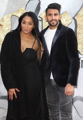 European premiere of King Arthur: Legend of the Sword London, UK. Riyad and Rita Mahrez at King Arthur: Legend of the Sword - European film premiere at the Cineworld Empire, Leicester Square, London on May 10th 2017. LMK73-J287-110517 