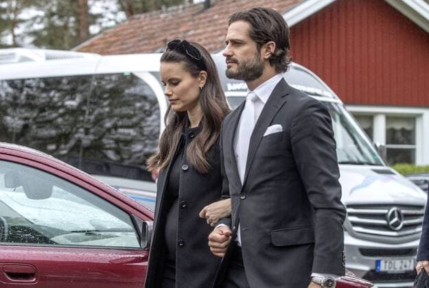 Niclas Silfverschiölds begravning, Sollebrunn Erska kyrka, 2017-05-11 Carl Philip de Suede;Sofia Hellqvist (Sofia de Suede) Sollebrunn Sweden  516226