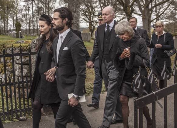 20170511 Sollebrunn Erska kyrka Niclas SilfverschiöldÂ s begravning H.K.H. Prins Carl Philip H.K.H. Prinsessan Sofia FOTO JOACHIM NYWALL KOD0520002  - KP0520002