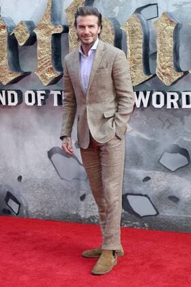 David Beckham attends the European premiere of King Arthur: Legend Of The Sword at Cineworld Empire in London. MAY 10th 2017  MESx17950