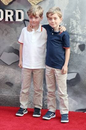 Oliver and Zac Barker attend the European premiere of King Arthur: Legend Of The Sword at Cineworld Empire in London. MAY 10th 2017  MESx17950
