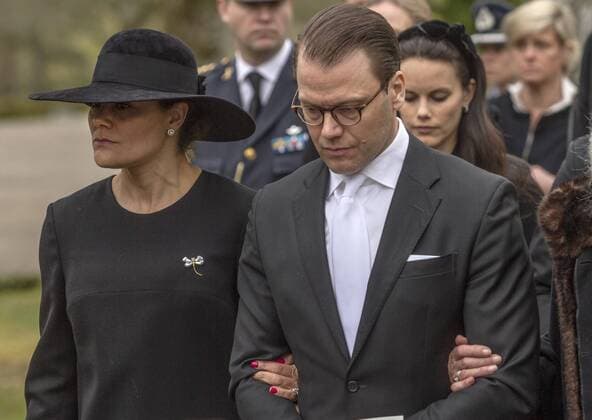 Funeral of Niclas Silfverschiöld 2017-05-11 Victoria de Suede;Daniel Westling Sollebrunn Sweden  516249
