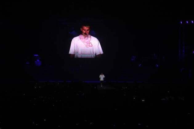 MUMBAI, INDIA - MAY 10: Canadian pop singer Justin Bieber performs for his purpose tour at D.Y. Patil Stadium, Nerul, on May 10, 2017 in Mumbai, India. Justin Bieber, a 23-year-old singer, who was in India as part of the Asia leg of his Purpose World Tour. (Photo by Pramod Thakur Hindustan Times ) Canadian Pop Singer Justin Bieber Performs In Mumbai