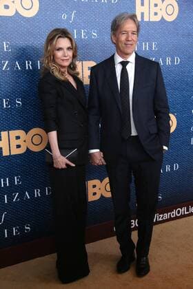 May 11, 2017 - New York, N.Y, USA - MICHELLE PFEIFFER, DAVID E. KELLEY attend the HBO Films presentation of The Wizard of Lies New York Premiere.The Museum of Modern Art- NYC.May 11, 2017.Photos by , Globe Photos Inc. New York USA - ZUMAms4_ 20170511_zaa_ms4_007 Copyright: xSoniaxMoskowitzx