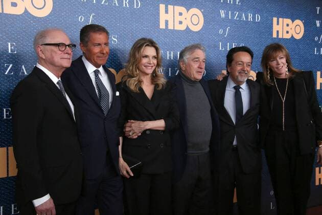 May 11, 2017 - New York, N.Y, USA - BARRY LEVINSON, RICHARD PLEPLER, MICHELLE PFEIFFER , ROBERT DE NIRO attend the HBO Films presentation of The Wizard of Lies New York Premiere.The Museum of Modern Art- NYC.May 11, 2017.Photos by , Globe Photos Inc. New York USA - ZUMAms4_ 20170511_zaa_ms4_016 Copyright: xSoniaxMoskowitzx