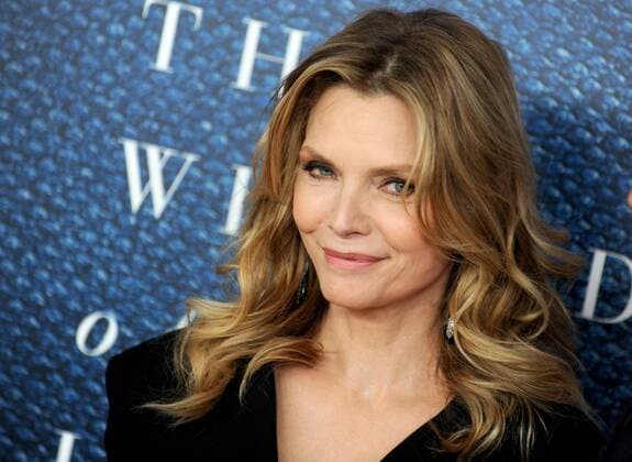 Michelle Pfeiffer arrives on the red carpet at The Wizard Of Lies New York Premiere at The Museum of Modern Art on May 11, 2017 in New York City.  NYP20170511134 DENNISxVANxTINE