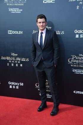 Johnny Depp and Orlando Bloom attend the premiere of Pirates of the Caribbean: Dead Men Tell No Tales at Shanghai Disneyland in Shanghai, China on 11th May, 2017.(Photo by TPG)  2017051200722