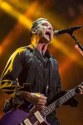 Gavin Rossdale, vocalist for Bush performs at 2017 Beale Street Music Festival at Tom Lee Park in Memphis, Tenn. on May 7, 2017. USA - 2017 - Beale Street Music Festival  Copyright: xJamiexGilliamx