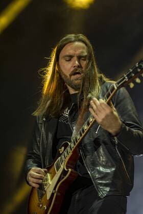 Chris Traynor, guitarist for Bush performs at 2017 Beale Street Music Festival at Tom Lee Park in Memphis, Tenn. on May 7, 2017. USA - 2017 - Beale Street Music Festival  Copyright: xJamiexGilliamx