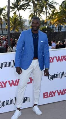 Cast member Amin Joseph attends the US premiere of the motion picture Baywatch in Lummus Park, Miami Beach, Florida, May 13, 2017. The movie is a remake of the TV series that ran from 1989-2001.  MIA20170513111 GARYxIxROTHSTEIN