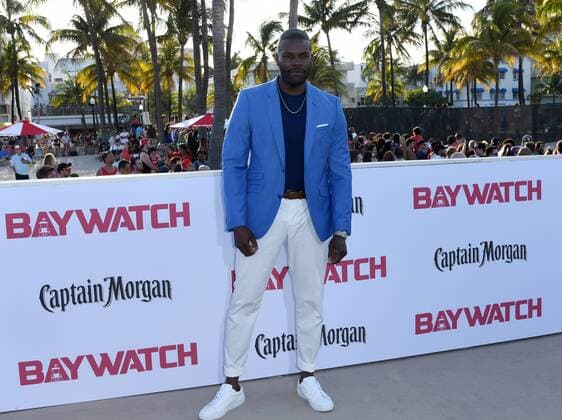Cast member Amin Joseph attends the US premiere of the motion picture Baywatch in Lummus Park, Miami Beach, Florida, May 13, 2017. The movie is a remake of the TV series that ran from 1989-2001.  MIA20170513113 GARYxIxROTHSTEIN