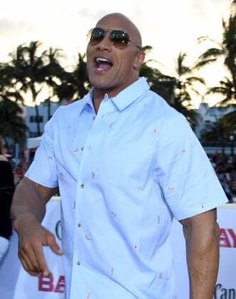 Cast member Dwayne Johnson attends the US premiere of the motion picture Baywatch in Lummus Park, Miami Beach, Florida, May 13, 2017. The movie is a remake of the TV series that ran from 1989-2001.  MIA20170513168 GARYxIxROTHSTEIN
