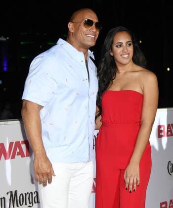 Cast member Dwayne Johnson and his daughter Simone Alexandra attend the US premiere of the motion picture Baywatch in Lummus Park, Miami Beach, Florida, May 13, 2017. The movie is a remake of the TV series that ran from 1989-2001.  MIA20170513169 GARYxIxROTHSTEIN