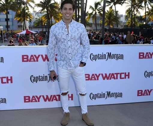 Guest Brandon Larracuente attends the US premiere of the motion picture Baywatch in Lummus Park, Miami Beach, Florida, May 13, 2017. The movie is a remake of the TV series that ran from 1989-2001.  MIA20170513182 GARYxIxROTHSTEIN