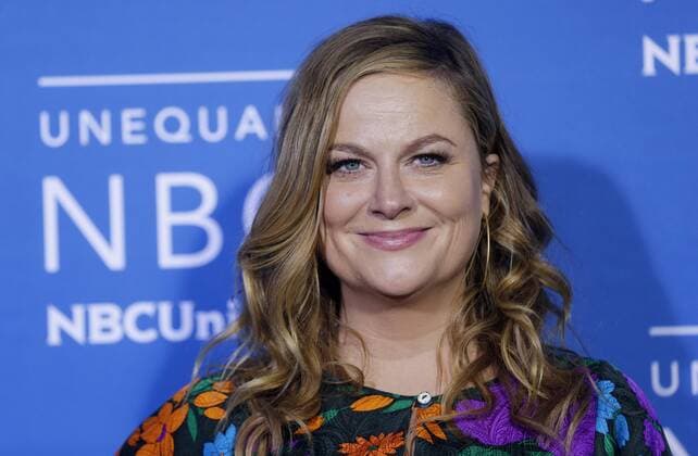 Amy Poehler arrives on the red carpet at the 2017 NBCUniversal Upfront at Radio City Music Hall on May 15, 2017 in New York City.  NYP20170515136 JOHNxANGELILLO