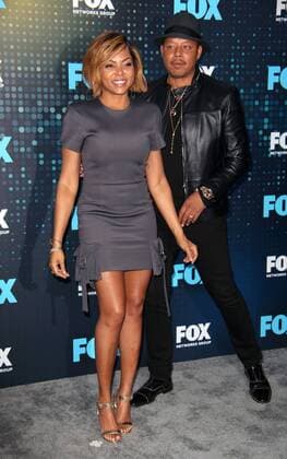 May 15, 2017 - New York, N.Y, USA - TARAJI P. HENSON, TERENCE HOWARD attend the Fox 2017 Upfront Red Carpet.Wollman Rink, NYC.May 15, 2017.Photos by , Globe Photos Inc. New York USA - ZUMAms4_ 20170515_zaa_ms4_034 Copyright: xSoniaxMoskowitzx