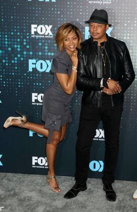 May 15, 2017 - New York, New York, U.S. - Actors TARAJI P. HENSON and TERRENCE HOWARD attend the 2017 FOX Upfront held Wollman Rink in Central Park. New York U.S. - ZUMAk03_ 20170515_zaf_k03_219 Copyright: xNancyxKaszermanx