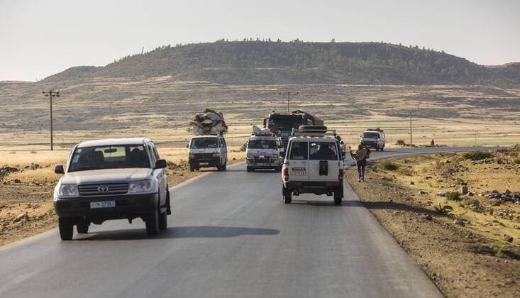 Fahrt von Mekelle nach Alage. Aethiopien. 13.10.2015 Mekelle Aethiopien Copyright: xThomasxImox