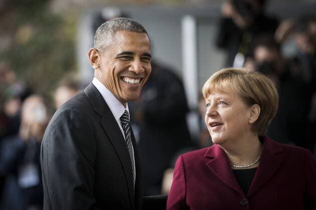 Bundeskanzlerin Angela Merkel, CDU, empfaengt den Praesidenten der Vereinigten Staaten von Amerika Barack Obama in Berlin, 18.11.2016. Berlin Deutschland Copyright: xFlorianxGaertnerx