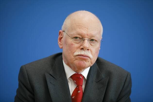 Ulrich Maeurer, Senator fuer Inneres Bremen, in der Bundespressekonferenz. Berlin, 09.03.2017. Berlin Deutschland Copyright: xThomasxTrutschelx