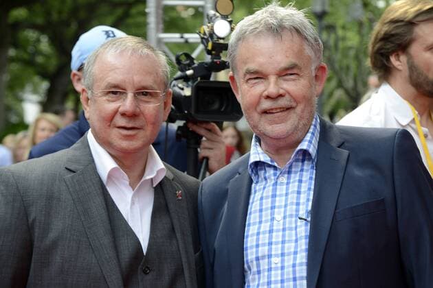 Joachim Krol und Manfred Breuckmann bei der Premiere des des Dokumentarfilmes You ll Never Walk Alone in der Lichtburg. Essen, 16.05.2017 Foto:xJ.xKrickx xFuturexImage