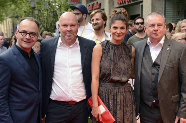 Gast, Andre Schäfer, Katty Salie, Joachchim Krol bei der Premiere des des Dokumentarfilmes You ll Never Walk Alone in der Lichtburg. Essen, 16.05.2017 Foto:xJ.xKrickx xFuturexImage