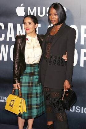 Can t Stop, Won t Stop: A Bad Boy Story - UK Film Premiere London, UK. Salma Hayek & Naomi Campbell at Can t Stop, Won t Stop: A Bad Boy Story - UK Film Premiere, Curzon Mayfair, London UK, 16 May 2017. LMK394-J305-170517 