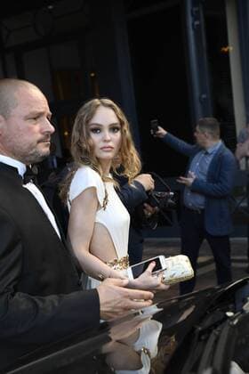 70th Cannes Film Festival - Lily Rose leaves the Martinez Hotel to attends Ismael s Ghost premiere Lily Rose Depp Paradis Cannes France  517963