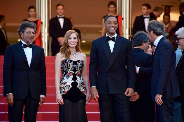 70th Cannes Film Festival - Premiere of Les Fantômes d Ismael Will Smith;Jessica Chastain Cannes France  517945