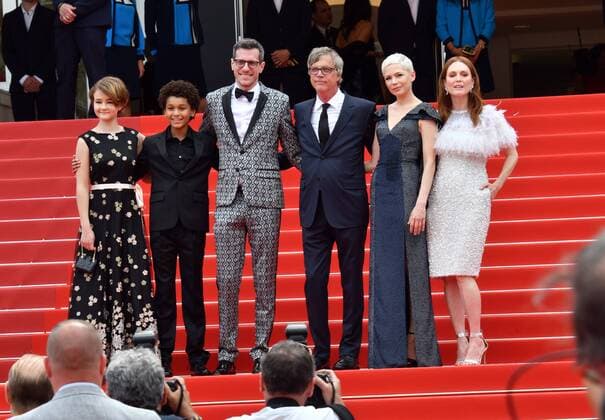 70Â°Cannes Film Festival 2017,Red carpet film Wonderstruck . Pictured: Julienne Moore, Millicent Simmonds, Jaden Michael, Todd Haynes, John Sloss, Michelle Williams  Copyright: xCamillaxMorandi Cannesx xIPAx xCannesx
