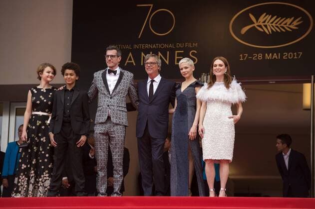 Foto IPP Daniele CifalÃ 18 05 2017 70 Â° Cannes Film Festival red carpet del film wonderstruck Director Todd Haynes, actor Jaden Michael, actresses Michelle Williams, Julianne Moore, producer Pamela Koffler and Screenwriter Brian Selznick  0