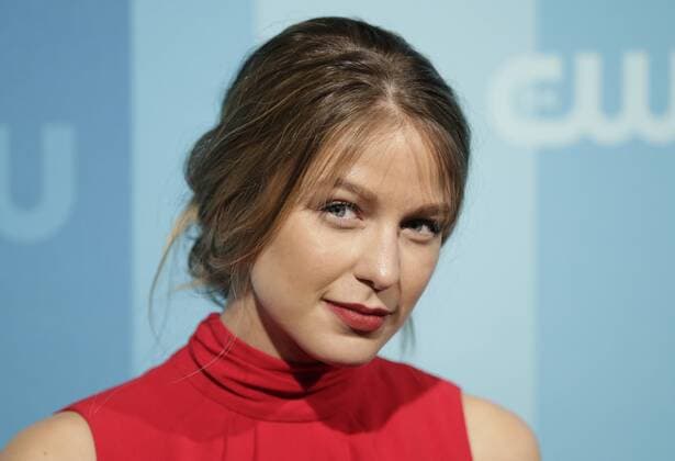Melissa Benoist arrives on the red carpet at the 2017 CW Upfront at the London Hotel on May 18, 2017 in New York City.  NYP20170518132 JOHNxANGELILLO