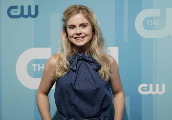 Rose McIver arrives on the red carpet at the 2017 CW Upfront at the London Hotel on May 18, 2017 in New York City.  NYP20170518112 JOHNxANGELILLO