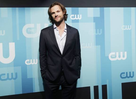 Jared Padalecki arrives on the red carpet at the 2017 CW Upfront at the London Hotel on May 18, 2017 in New York City.  NYP20170518109 JOHNxANGELILLO