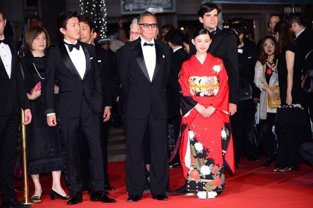 217725 Degun-Paoli Starface 2017-05-18 Cannes France 70eme Festival International du Film de Cannes. Montée des marches du film Mugen No Junin . 70th International Cannes Film Festival. Red Carpet of Mugen No Junin movie Sugisaki, Hannah; Kimura, Takuya; Miike, Takashi  Copyright: xDegun-Paolix STAR_217725_014