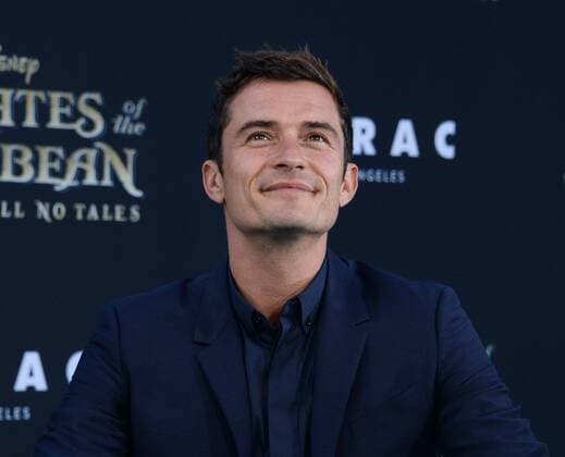 Cast member Orlando Bloom attends the premiere of the premiere of the motion picture fantasy Pirates of the Caribbean: Dead Men Tell No Tales at the Dolby Theatre in the Hollywood section of Los Angeles on May 18, 2017. Storyline: Captain Jack Sparrow searches for the legendary trident of Poseidon, a powerful artifact that bestows upon its possessor total control over the seas.  LAP2017051823 JIMxRUYMEN