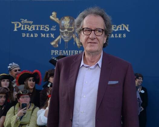 Cast member Jeffrey Rush attends the premiere of the premiere of the motion picture fantasy Pirates of the Caribbean: Dead Men Tell No Tales at the Dolby Theatre in the Hollywood section of Los Angeles on May 18, 2017. Storyline: Captain Jack Sparrow searches for the legendary trident of Poseidon, a powerful artifact that bestows upon its possessor total control over the seas.  LAP2017051898 JIMxRUYMEN
