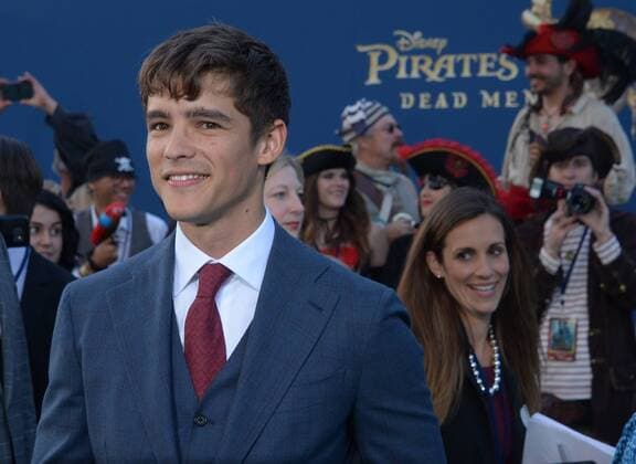 Cast member Brenton Thwaites attends the premiere of the premiere of the motion picture fantasy Pirates of the Caribbean: Dead Men Tell No Tales at the Dolby Theatre in the Hollywood section of Los Angeles on May 18, 2017. Storyline: Captain Jack Sparrow searches for the legendary trident of Poseidon, a powerful artifact that bestows upon its possessor total control over the seas.  LAP2017051837 JIMxRUYMEN