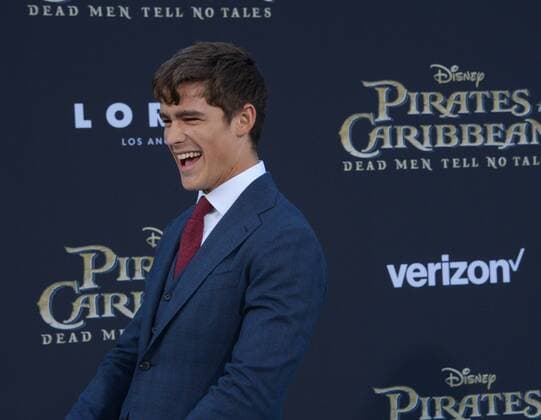 Cast member Brenton Thwaites attends the premiere of the premiere of the motion picture fantasy Pirates of the Caribbean: Dead Men Tell No Tales at the Dolby Theatre in the Hollywood section of Los Angeles on May 18, 2017. Storyline: Captain Jack Sparrow searches for the legendary trident of Poseidon, a powerful artifact that bestows upon its possessor total control over the seas.  LAP2017051846 JIMxRUYMEN