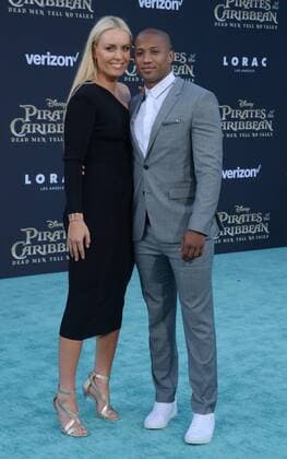 Professional skier Lindsey Vonn (L) and Kenan Smith attend the premiere of the premiere of the motion picture fantasy Pirates of the Caribbean: Dead Men Tell No Tales at the Dolby Theatre in the Hollywood section of Los Angeles on May 18, 2017. Storyline: Captain Jack Sparrow searches for the legendary trident of Poseidon, a powerful artifact that bestows upon its possessor total control over the seas.  LAP2017051869 JIMxRUYMEN