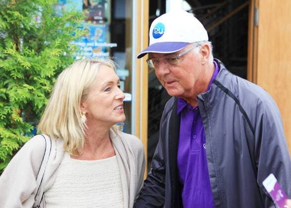 Franz Beckenbauer beim Golfturnier Thüringer Charity Open 2017 in Mühlberg Thüringen; Heidi Beckenbauer