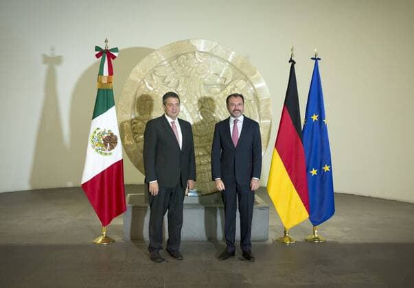 Bundesaussenminister Sigmar Gabriel trifft den Aussenminister von Mexiko, Luis Videgaray Caso, in Mexiko Stadt. 19.05.2017, Mexico City Mexico Copyright: xThomasxKoehlerx