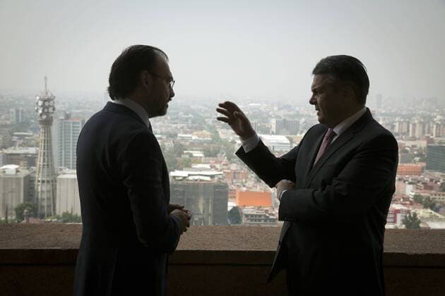 Bundesaussenminister Sigmar Gabriel trifft den Aussenminister von Mexiko, Luis Videgaray Caso, in Mexiko Stadt. 19.05.2017, Mexico City Mexico Copyright: xThomasxKoehlerx