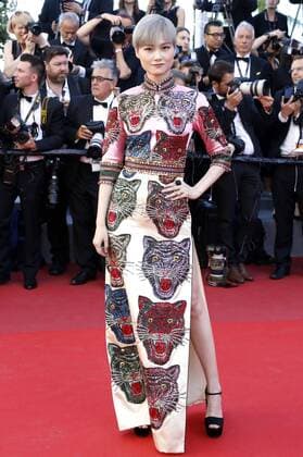 Li Yuchun at the Okja premiere during the 70th Cannes Film Festival at the Palais des Festivals on May 19, 2017 in Cannes, France Foto:xD.xBedrosianx xFuturexImage